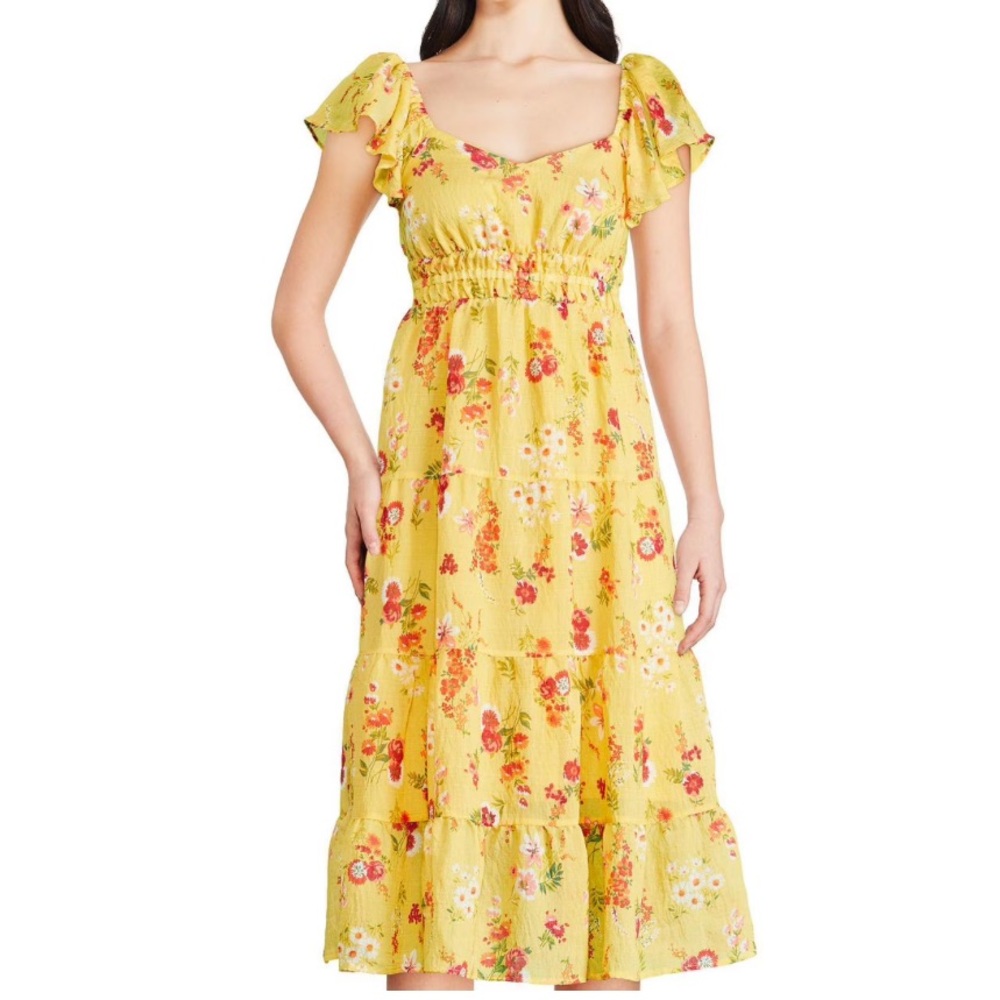 George Yellow Ruffle Dress